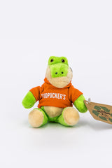 Green Hoodie Gator Stuffed Animal Keychain