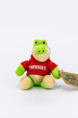 Green Hoodie Gator Stuffed Animal Keychain