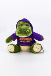 Green Hoodie Gator Stuffed Animal