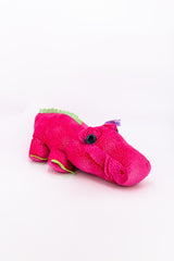 Pink Embroidered Alligator