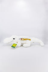 White Embroidered Alligator