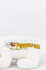 White Embroidered Alligator