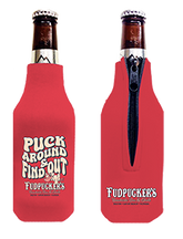 PUCK AROUND BOTTLE KOOZIES