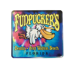 Tie Dye Pelican Magnet