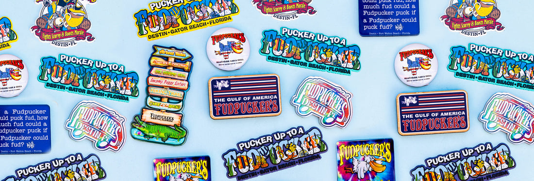 Fudpucker Magnets and Keychains