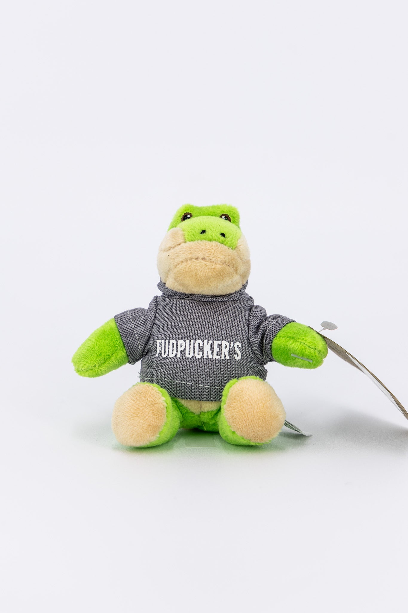 Green Hoodie Gator Stuffed Animal Keychain