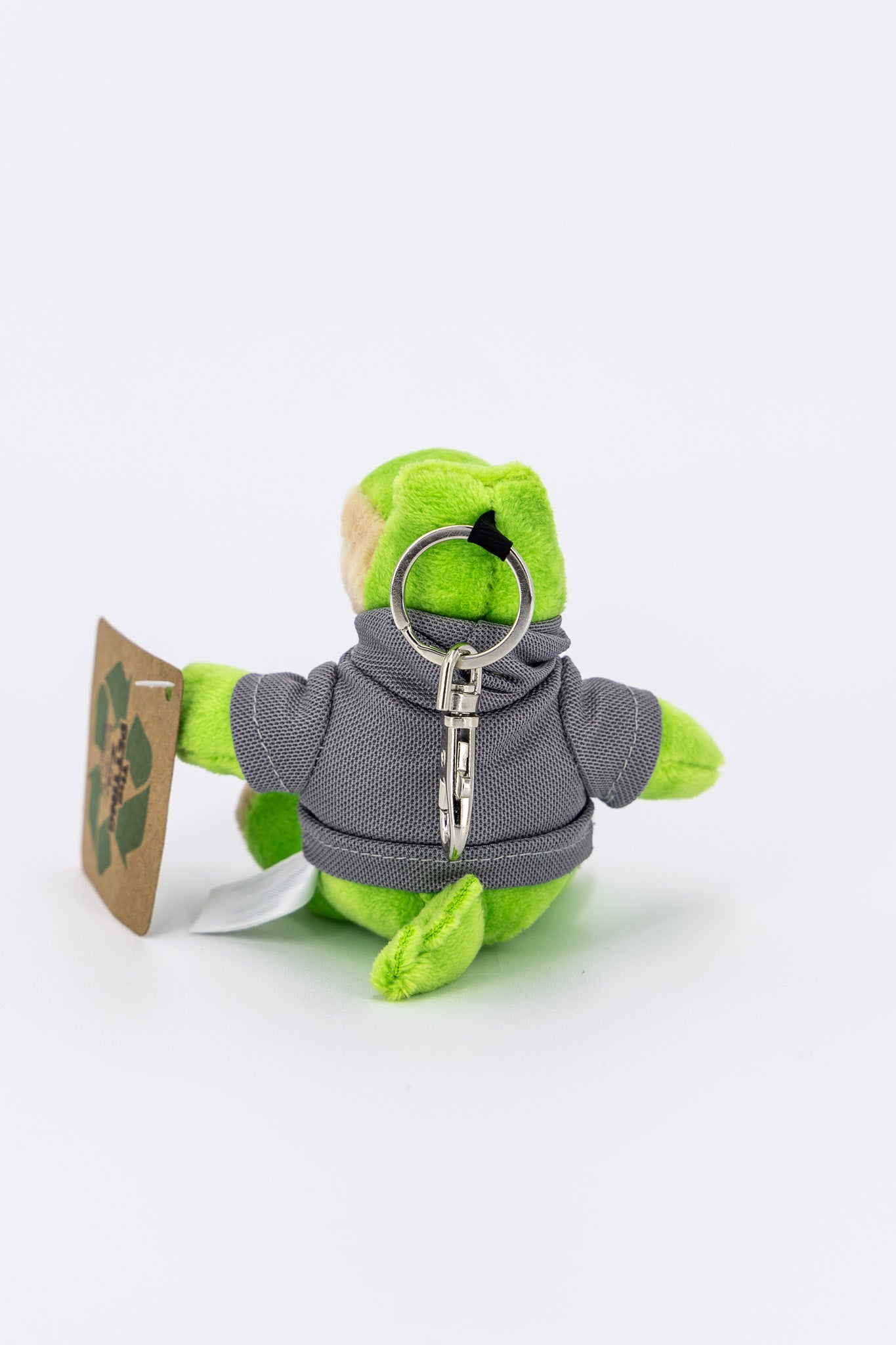 Green Hoodie Gator Stuffed Animal Keychain
