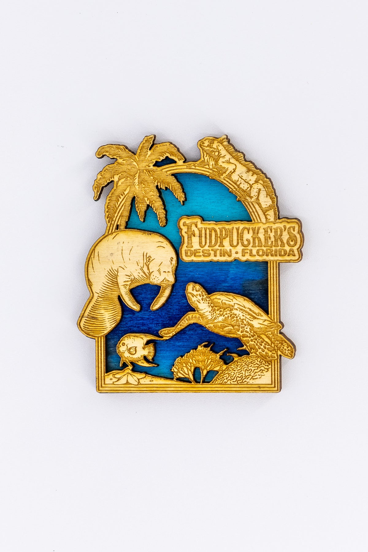 Sea Life Wooden Magnet