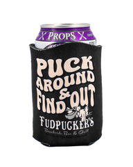 Puck Around and Find Out Wave Coozies