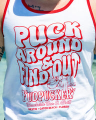 PUCK AROUND AND FIND OUT TANK TOP