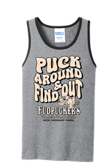 PUCK AROUND AND FIND OUT TANK TOP