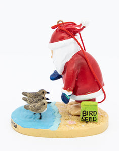 Santa Feeding Birds Ornament
