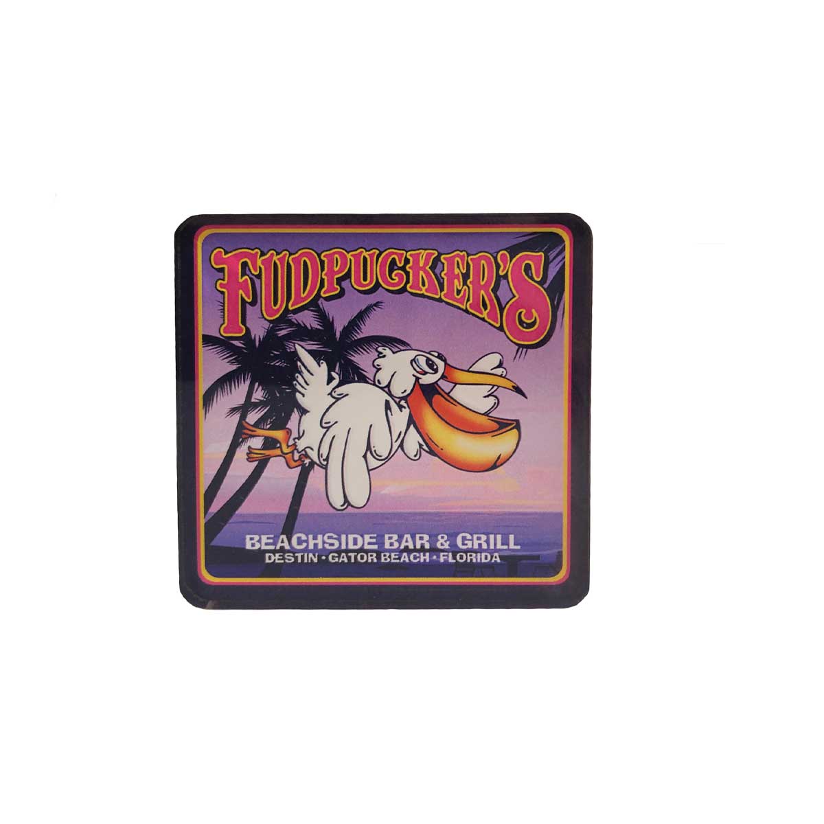 Sunset Fud Bird Magnet
